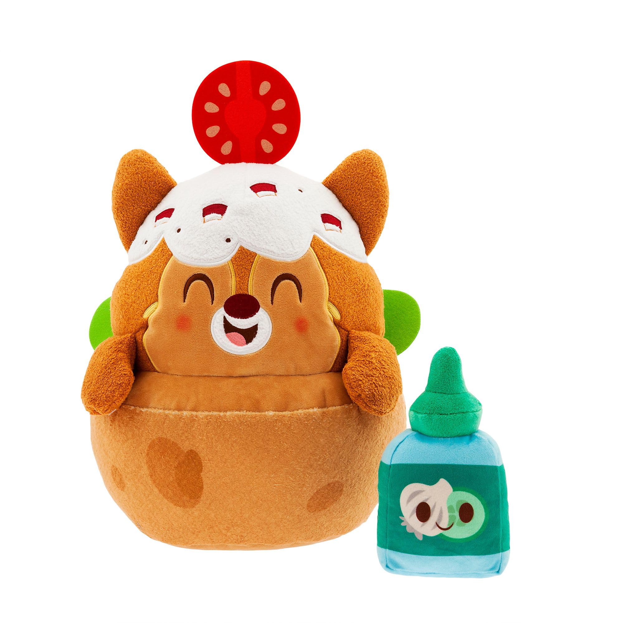 Disney Store Official Dale Falafel Pita Pocket Street Food Fusion Medium Soft Toy, Munchlings Collection, Plush Character Figure, Suitable for Ages 0+