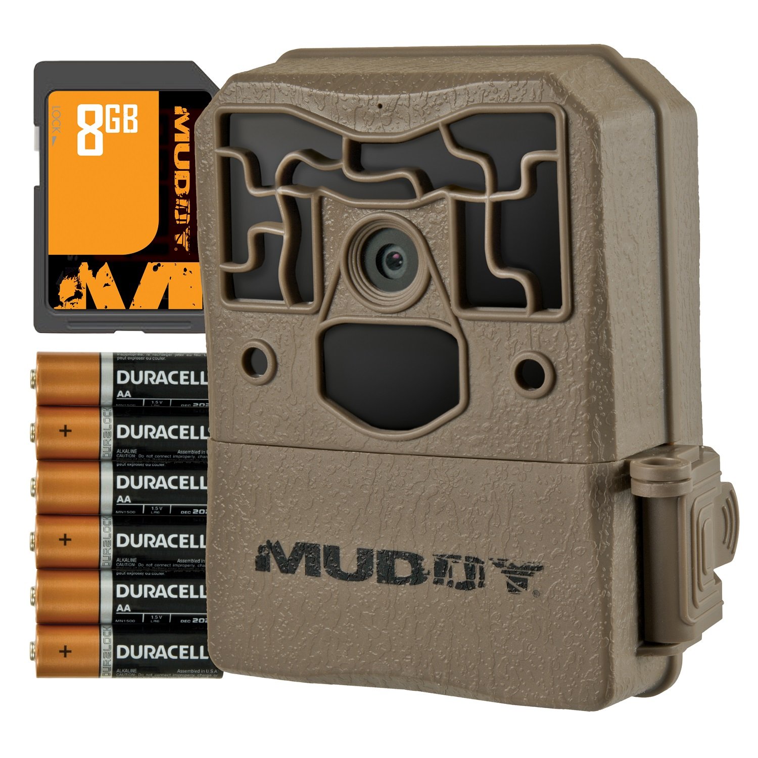 MUDDYPro Cam 14 MTC100K Combo - 14MP & 480 Video at 30FPS 0.7 Sec Trigger Speed 80ft Detection IR Range Durable Hunting Outdoor Scouting Trail Camera, AA Batteries & 16GB Memory Card Included