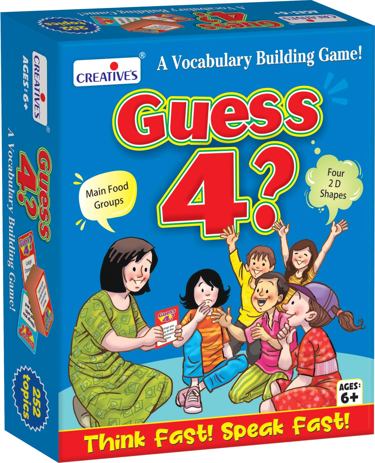 Sponsored Ad - Creative’s Guess 4 ? | Vocabulary Building Game | Entertaining Board Game |Fun & Challenging Game | Family Board Game | Children Party & Group Board Game | Ages 6 & Up