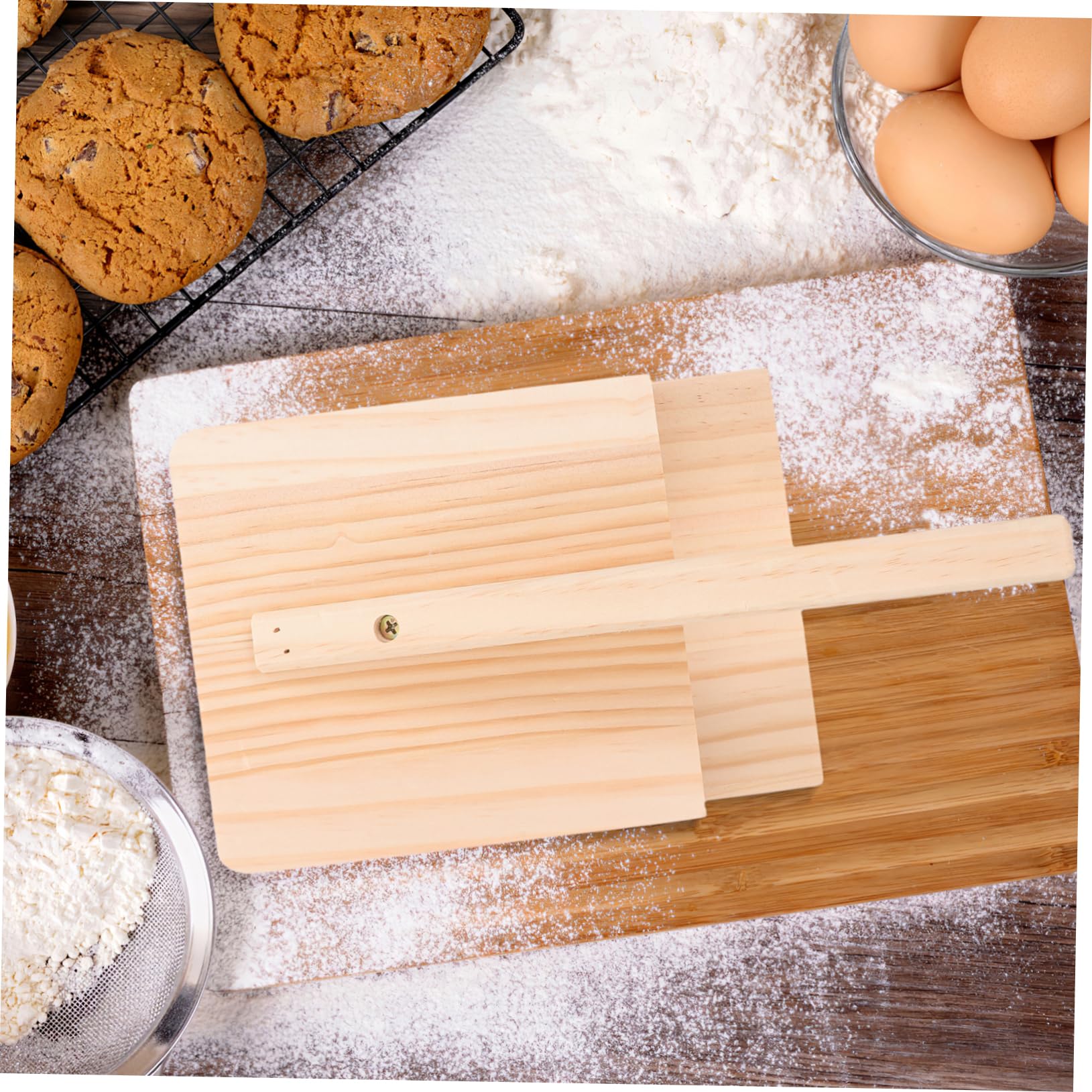 ULTECHNOVO Stampo per Ravioli in Legno Robusto fare Sfoglie di Pasta e Ravioli Cinesi, Utensile Manuale per Cucina e Preparazione di Gnocchi e Dumpling