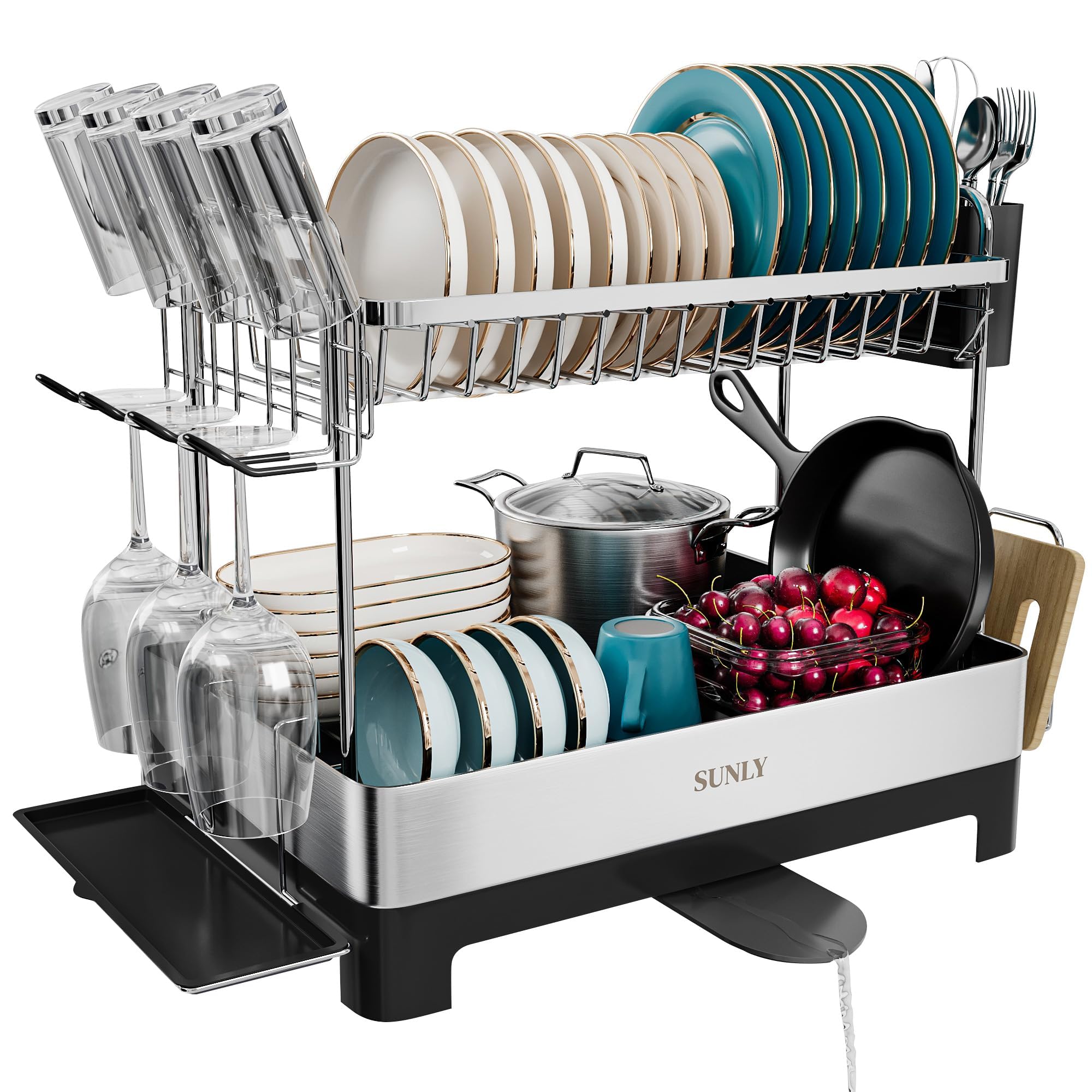 SUNLY 2 Tier Dish Drying Rack