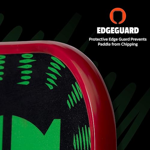 Miniatura 3 de Onix Graphite Evoke XL - Paleta de pickleball con núcleo de polipropileno cara de grafito y forma de gran tamaño color verde