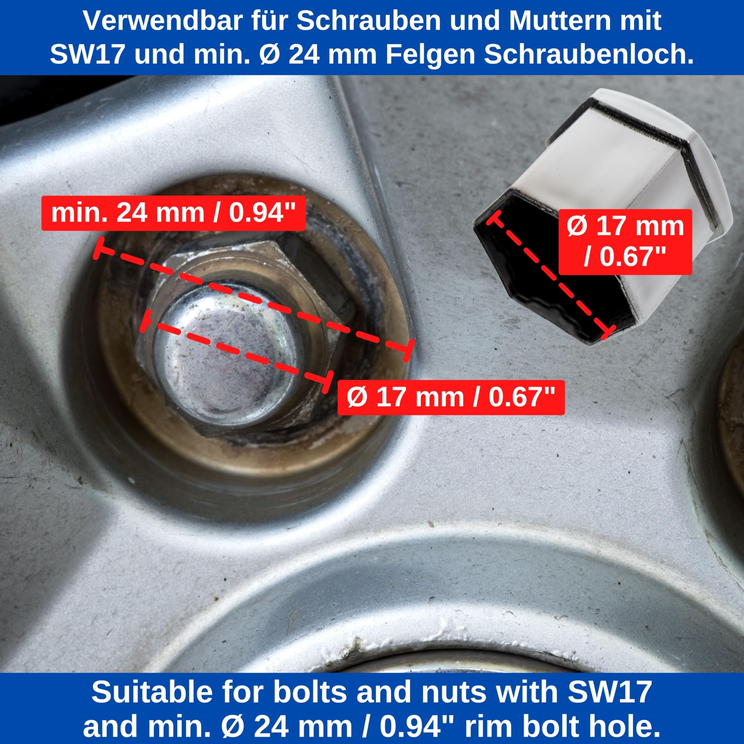 Lot De 2 Cache-boulons De Roue En Plastique Vert Pour Camion - Taille 22,5", Jante Acier 10 Trous