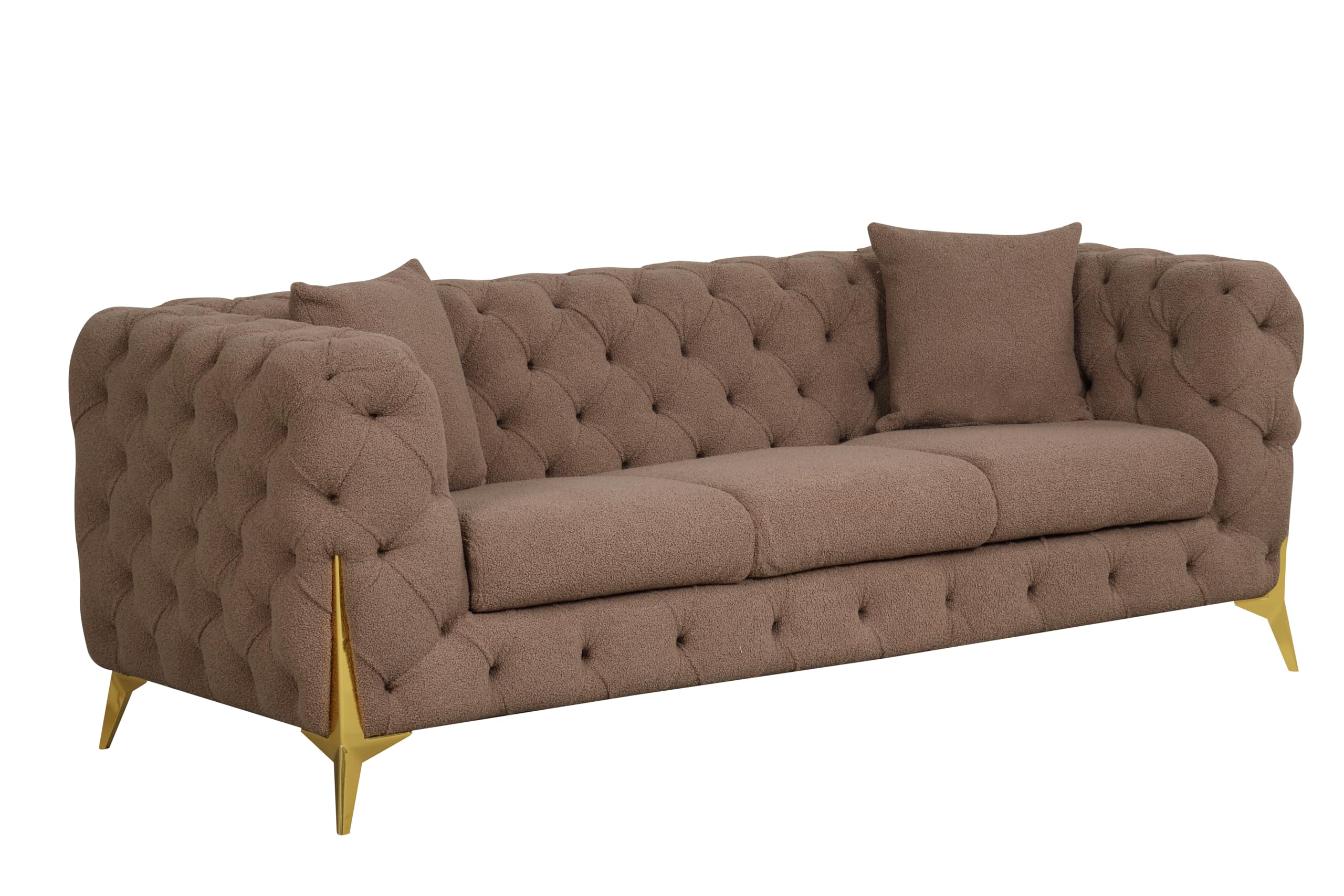 Amazon.com: Contempo Modern Style Buckle Fabric Sofa Made
