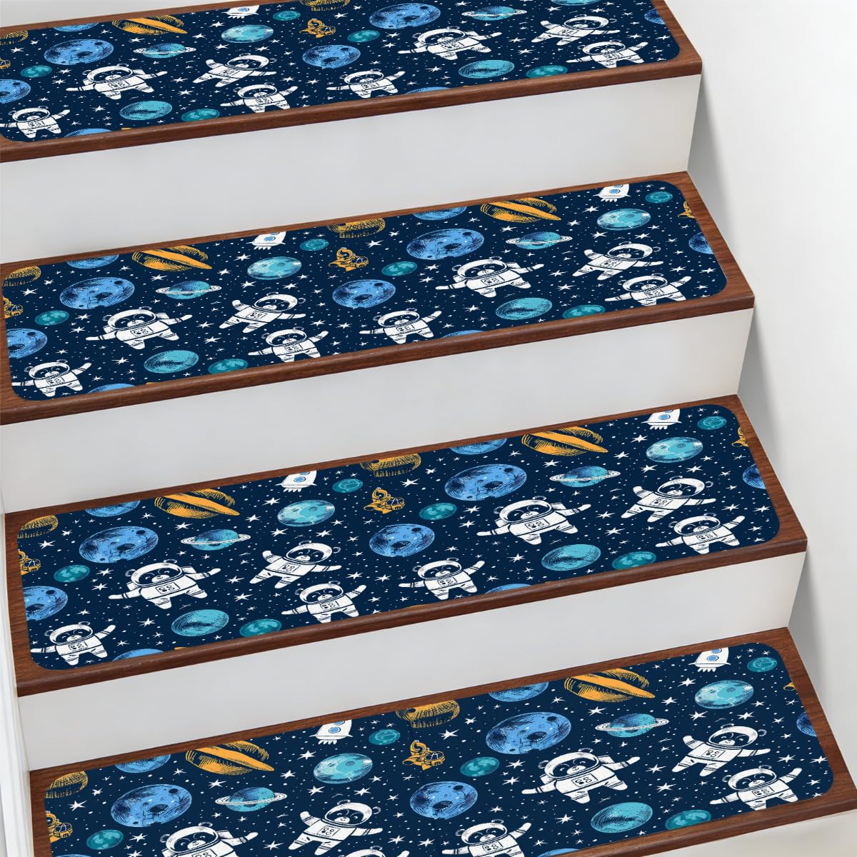 Alfombras peldaños escalera astronauta para escaleras seguras y divertidas