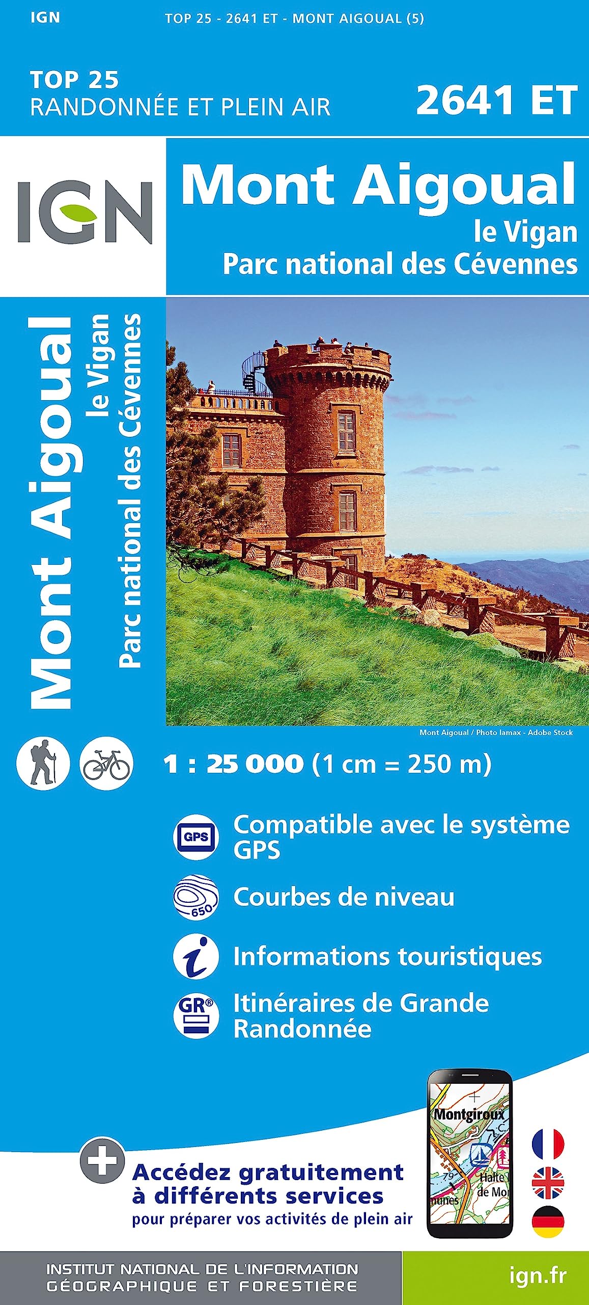 Mont Aigoual / Le Vigan / PNR des Cévennes: 2641ET (TOP 25)