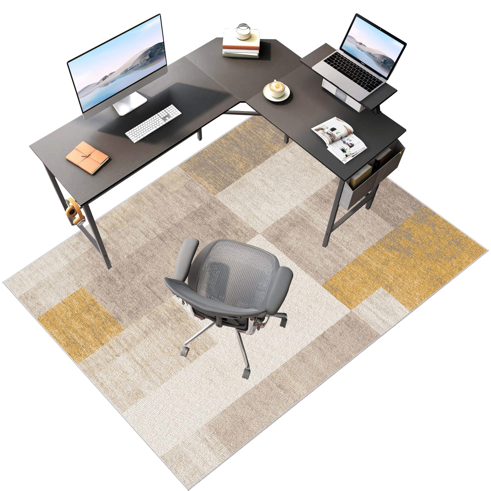 Tappeto Salvapavimento Tappeto Sedia Ufficio Antiscivolo 120 x 160 cm Ufficio Protettore del Pavimento Tappeto per Sedia con Ruote Tappeto Sedia Gaming Pavimenti per Parquet e Pavimenti Duri