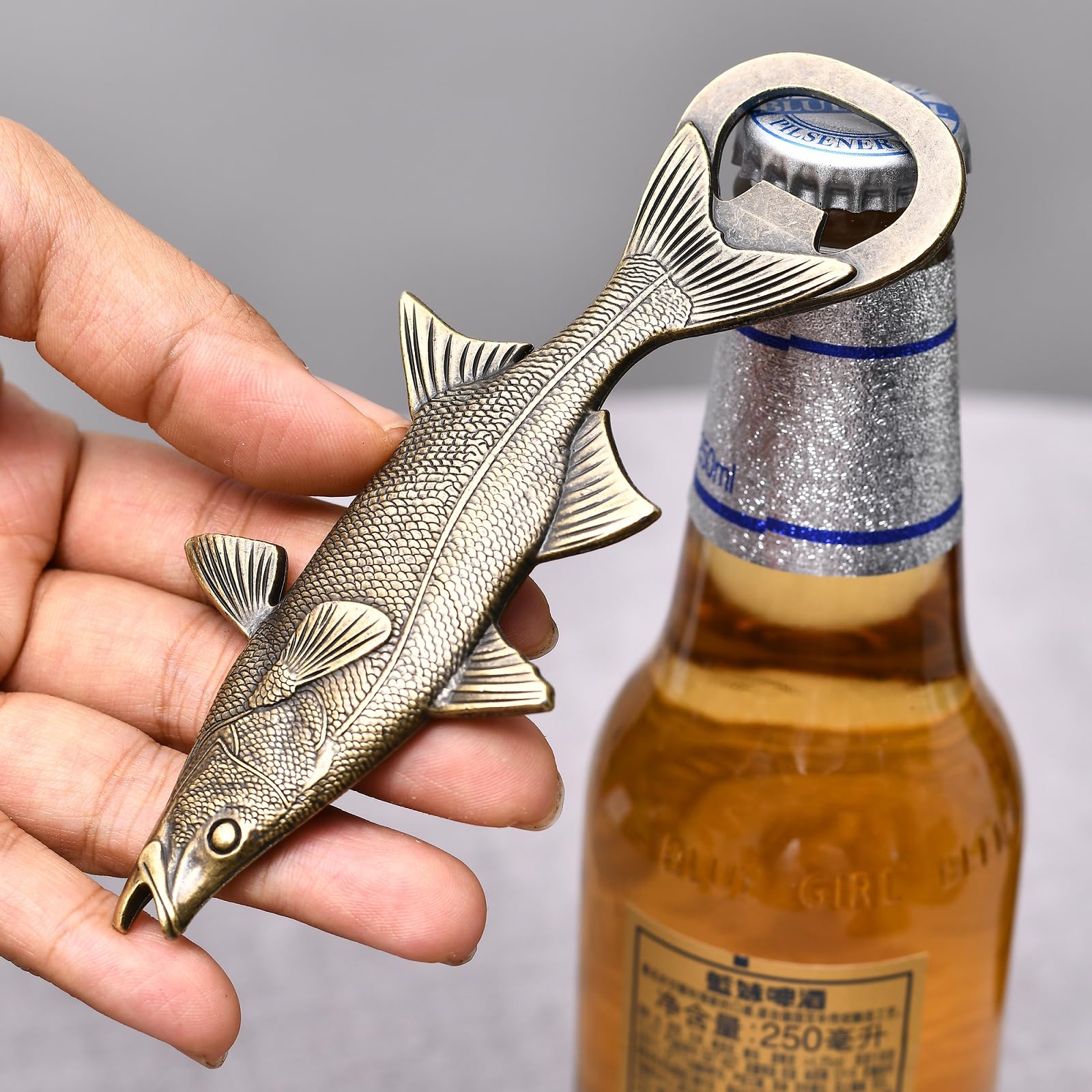 Amazon | LSJ ORIGINAL ビール栓抜き 魚 クールボトルオープナー バー