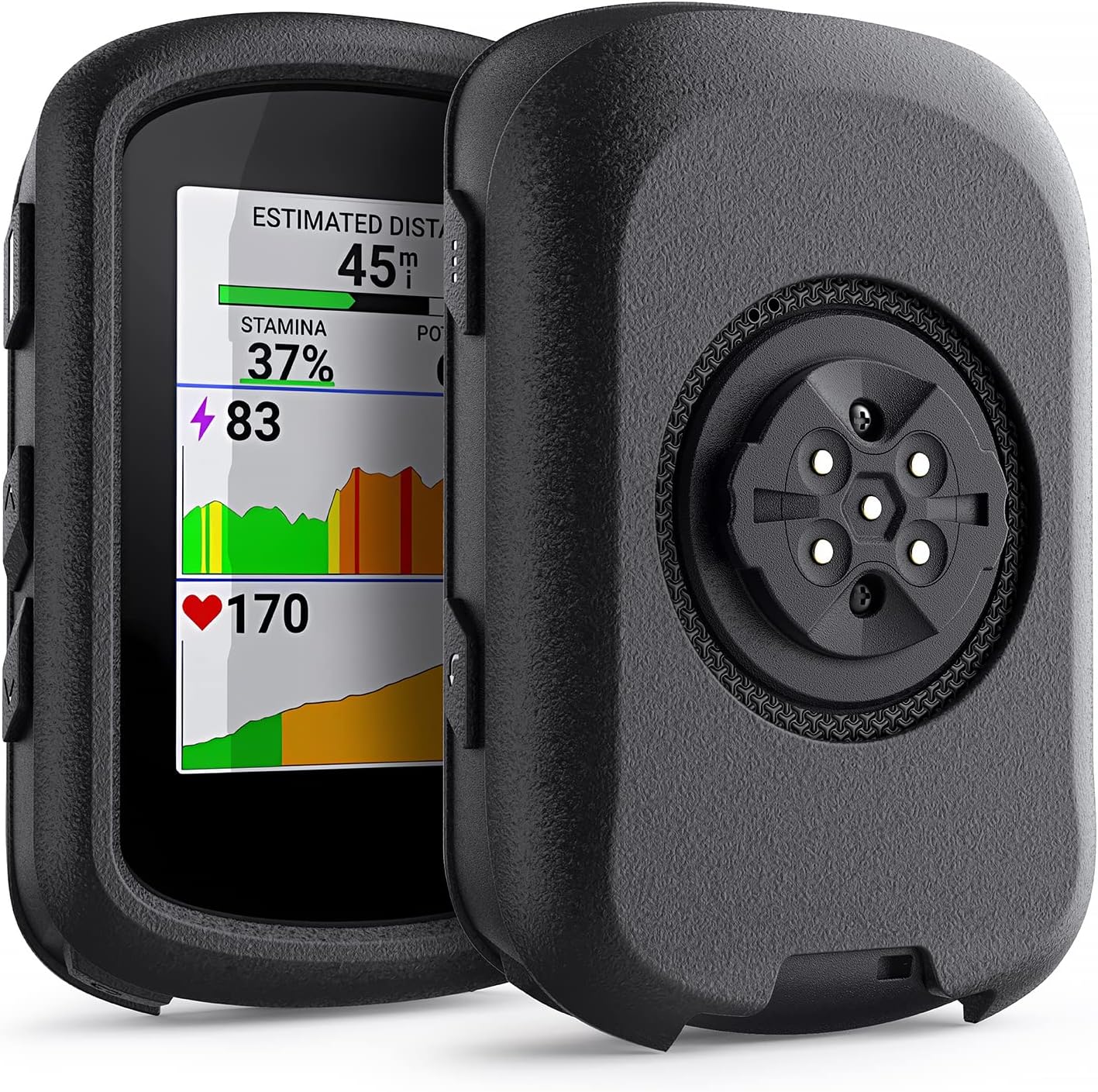 Silicone Case Compatible with Garmin Edge 540 | 540 Solar | 840 | 840 Solar - Black