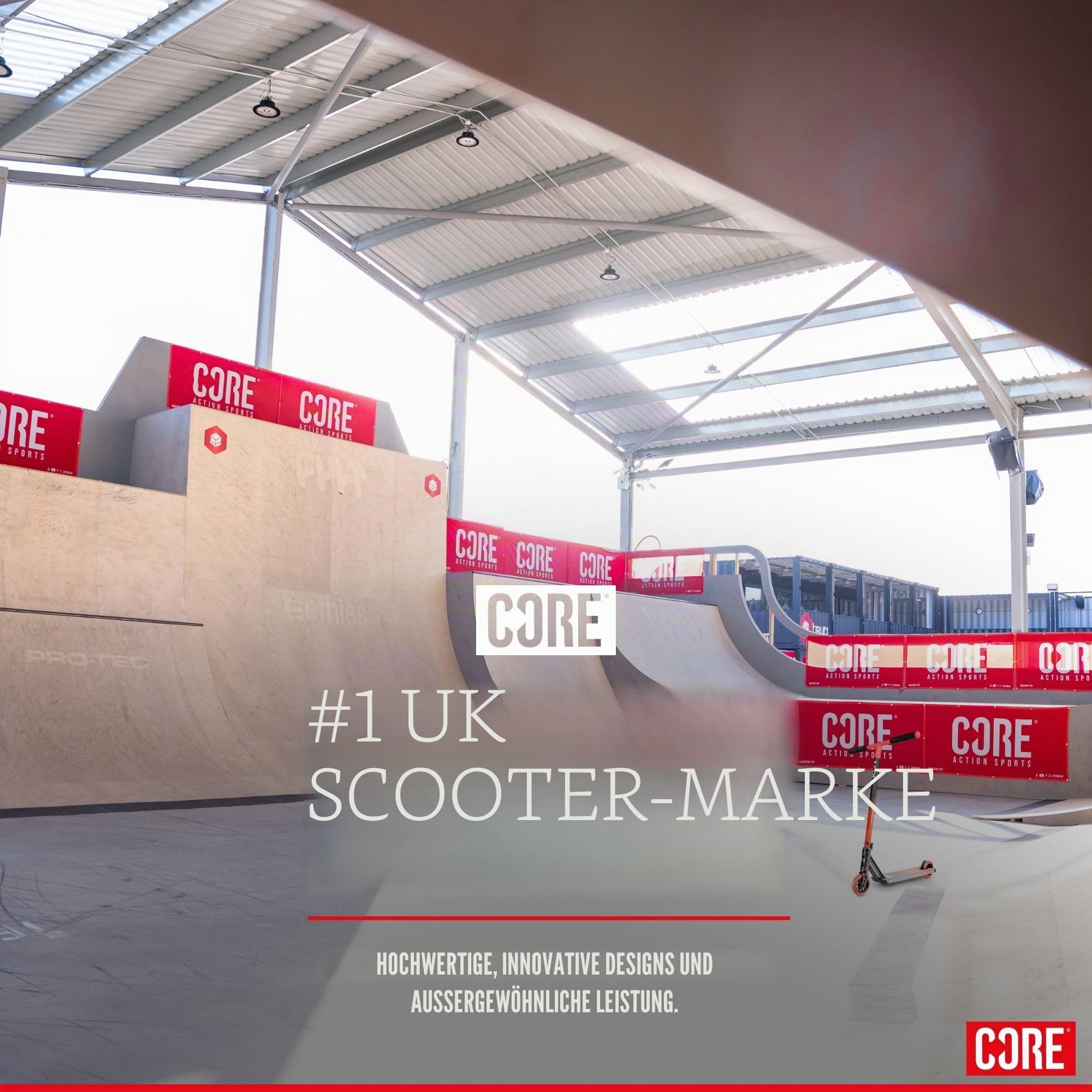 CORE CD1 Pro - Trickscooter für Kinder im Alter von 6-12 Jahren, Stunt für Jugendliche & Kinder, Freestyle-Scooter für Skatepark, perfekt für Anfänger, Jungen und Mädchen