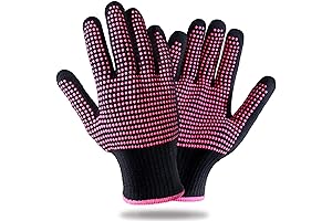 Teenitor Heat Resistant Gloves for Professional Heat Styling with Silicone Bumps