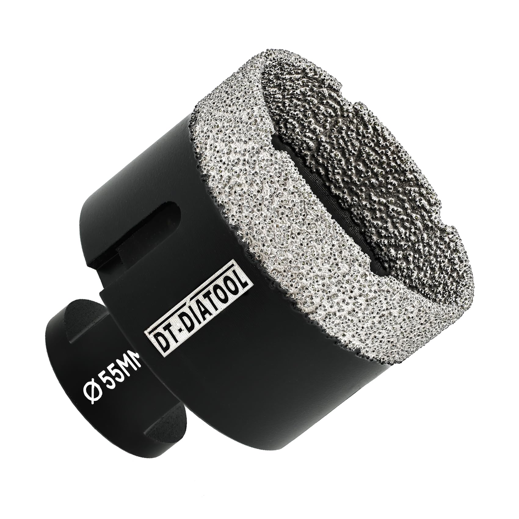 Dt-Diatool Black Diamond Drill Bit 55Mm Hole Saw For Dry Drilling Tile Porcelain Marble Ceramic Granite