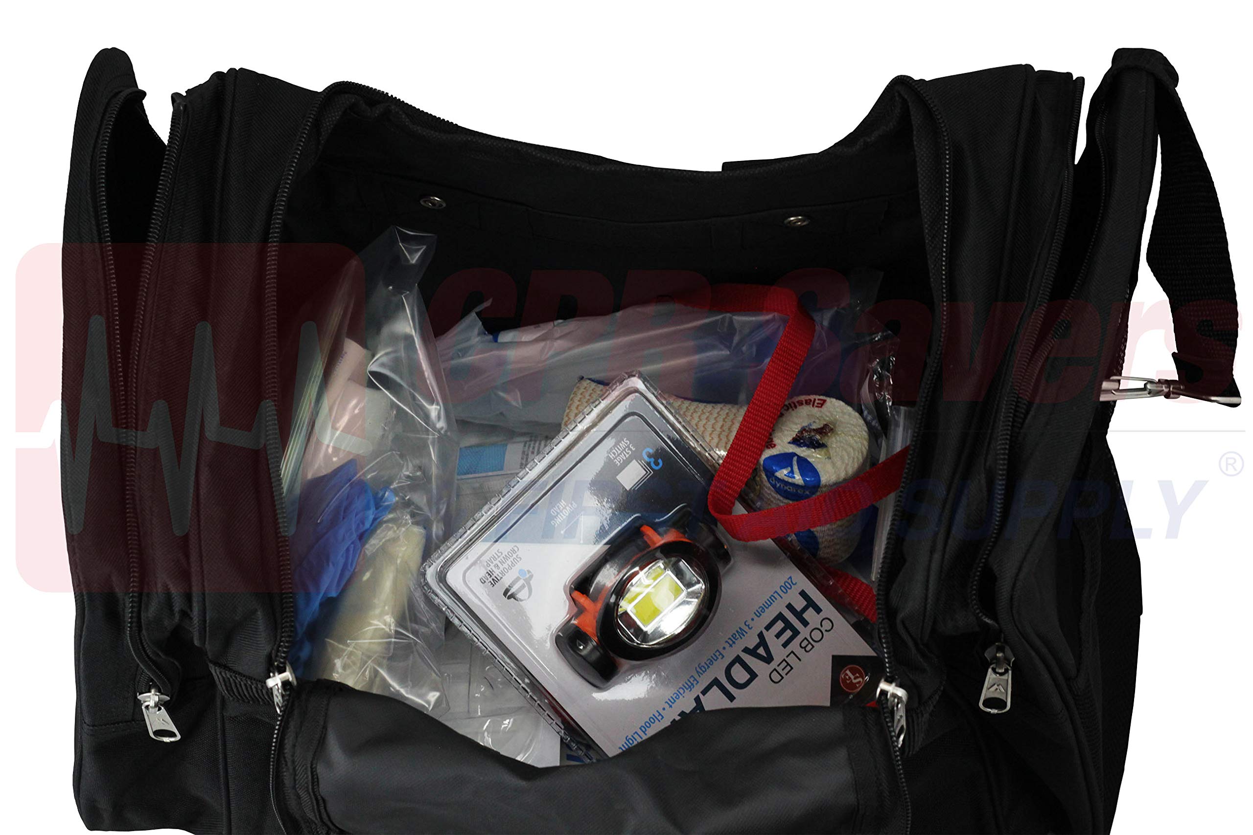 CPR Savers 48-Piece Deluxe K9 Dog Trauma First Aid Kit - Home, Outdoors, Hiking, Camping, Walking, Running, Dog Park, Hunting, Travel, Backpacking, Trauma, or Emergency Use