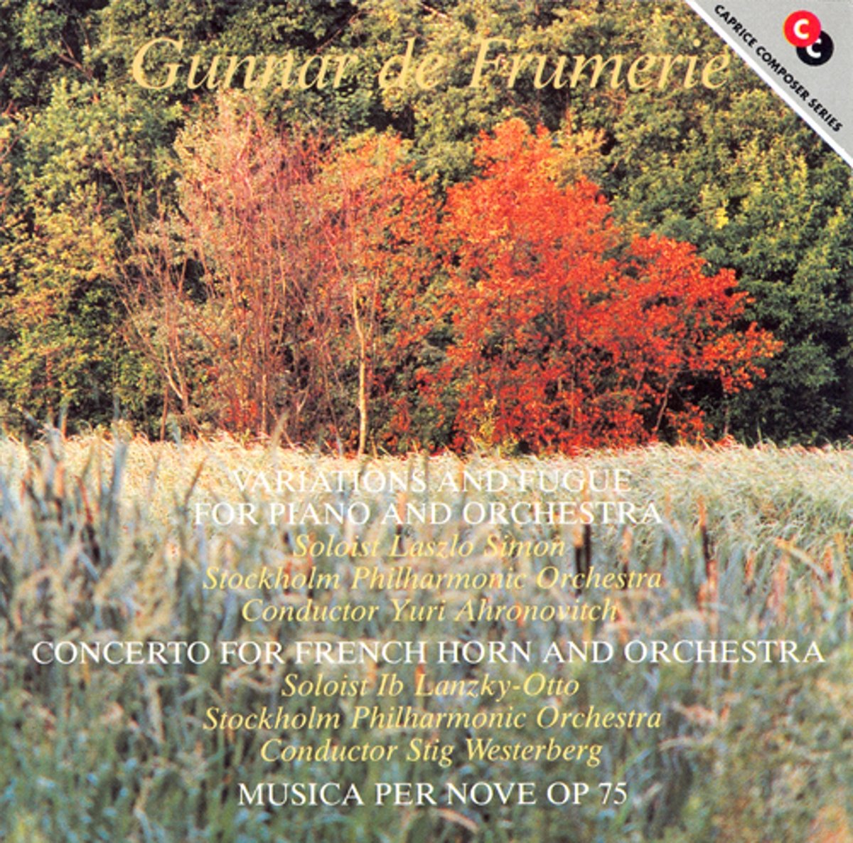 Variations for Piano & Orchestra, French Horn Concerto