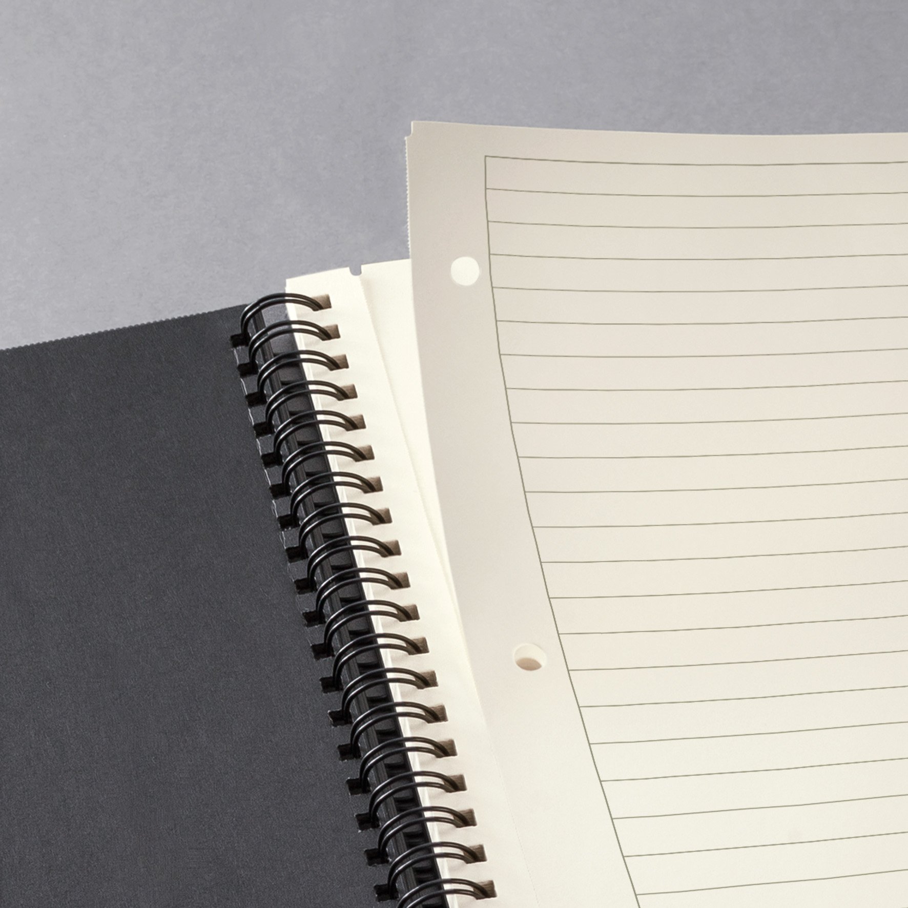 Sigel Bloc à spirales Conceptum A4 couverture rigide - 3 pièces | CO821, ligné, noir, comme journal intime, bullet journal, livre d'idées, cahier d'écriture