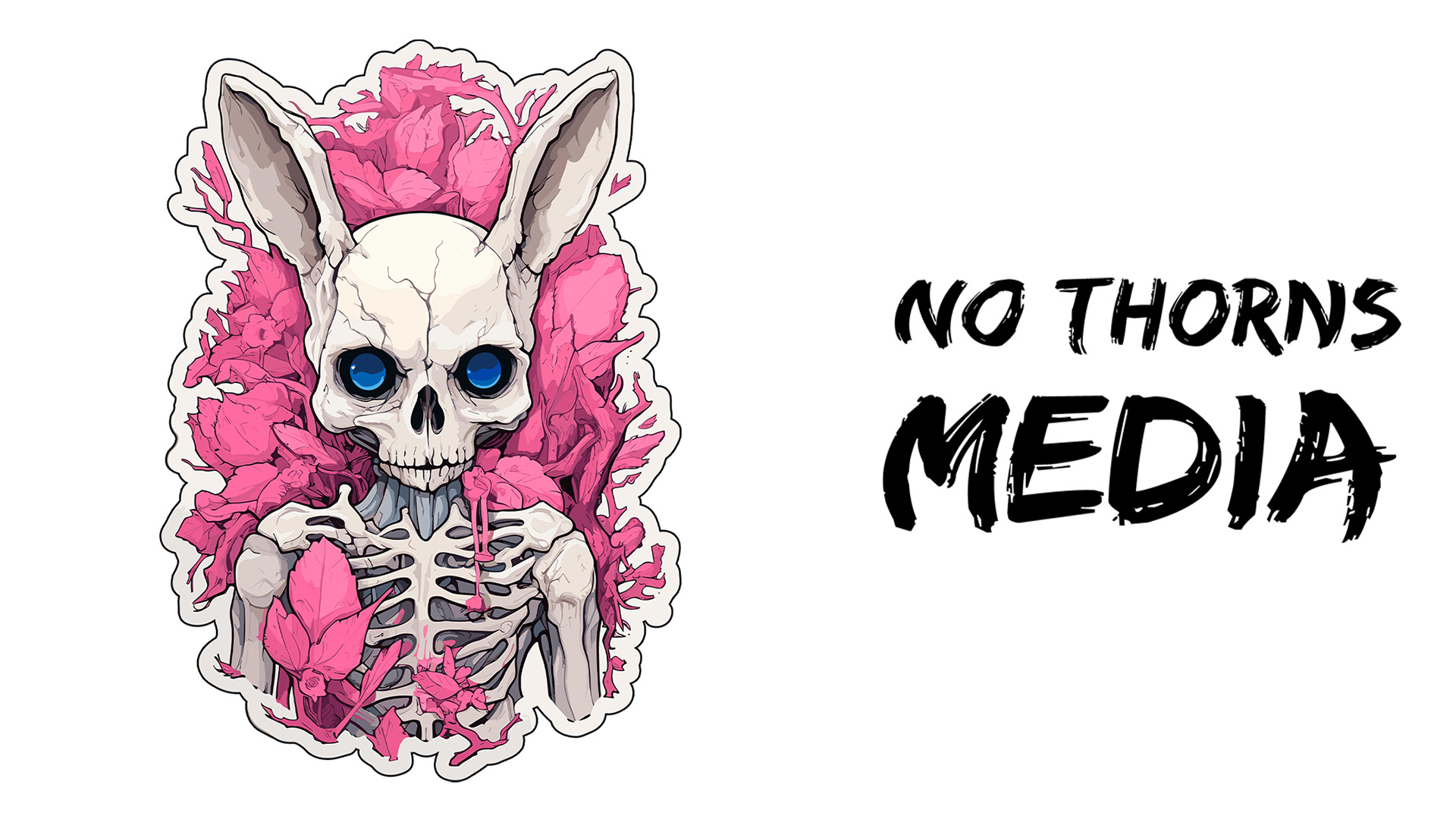 Amazon.com: Bunny Skeleton Sticker 4 Inch Rabbit Skull Gothic