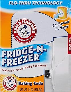 Arm & Hammer Fridge-N-Freezer Baking Soda 14 oz - Pure Odor Eliminator for Refrigerator & Freezer