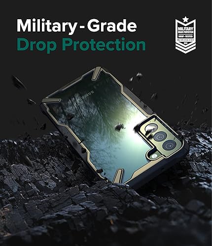 Miniatura 3 de Ringke Fusion-X - Funda compatible con Samsung Galaxy S22 Plus 5G (2022), parte trasera dura transparente con protección lateral mejorada a prueba