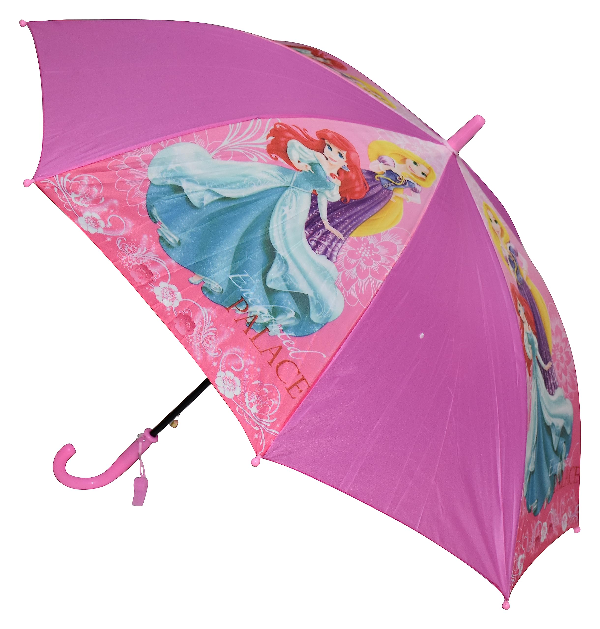 CHAATEWALA™ Sun & Rain Mermaid Princess Umbrella for Girls, Princess Cloth Umbrella for children, Umbrella for Kids, Princess theme umbrella, Pagoda Parasol Umbrella Mermaid Umbrella