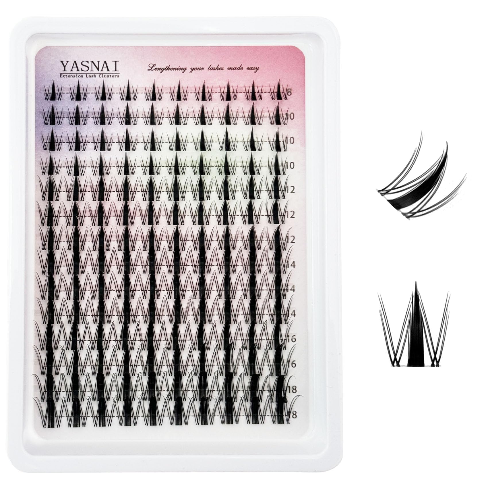 Amazon.com: Fairy Lash Clusters Manga Lash Extensions, YASNAI