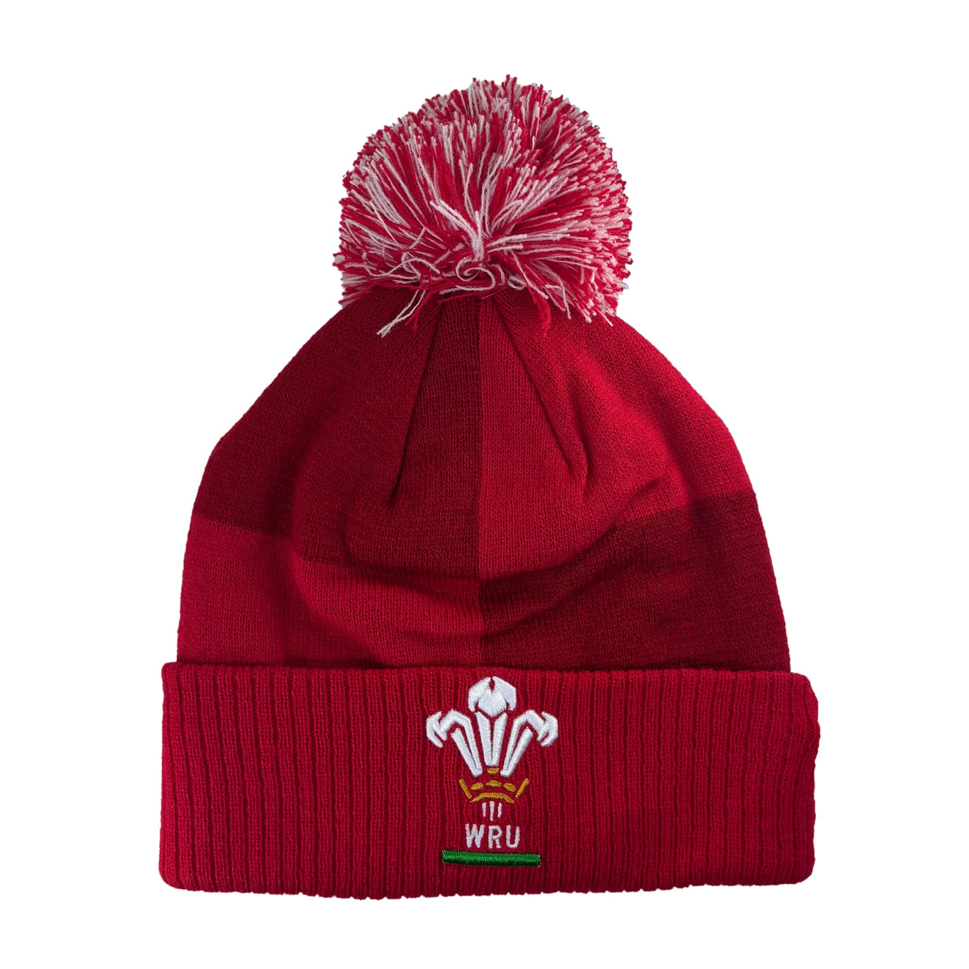 Macron Unisex Red Wales Wru 2025/26 Pom Pom Beanie