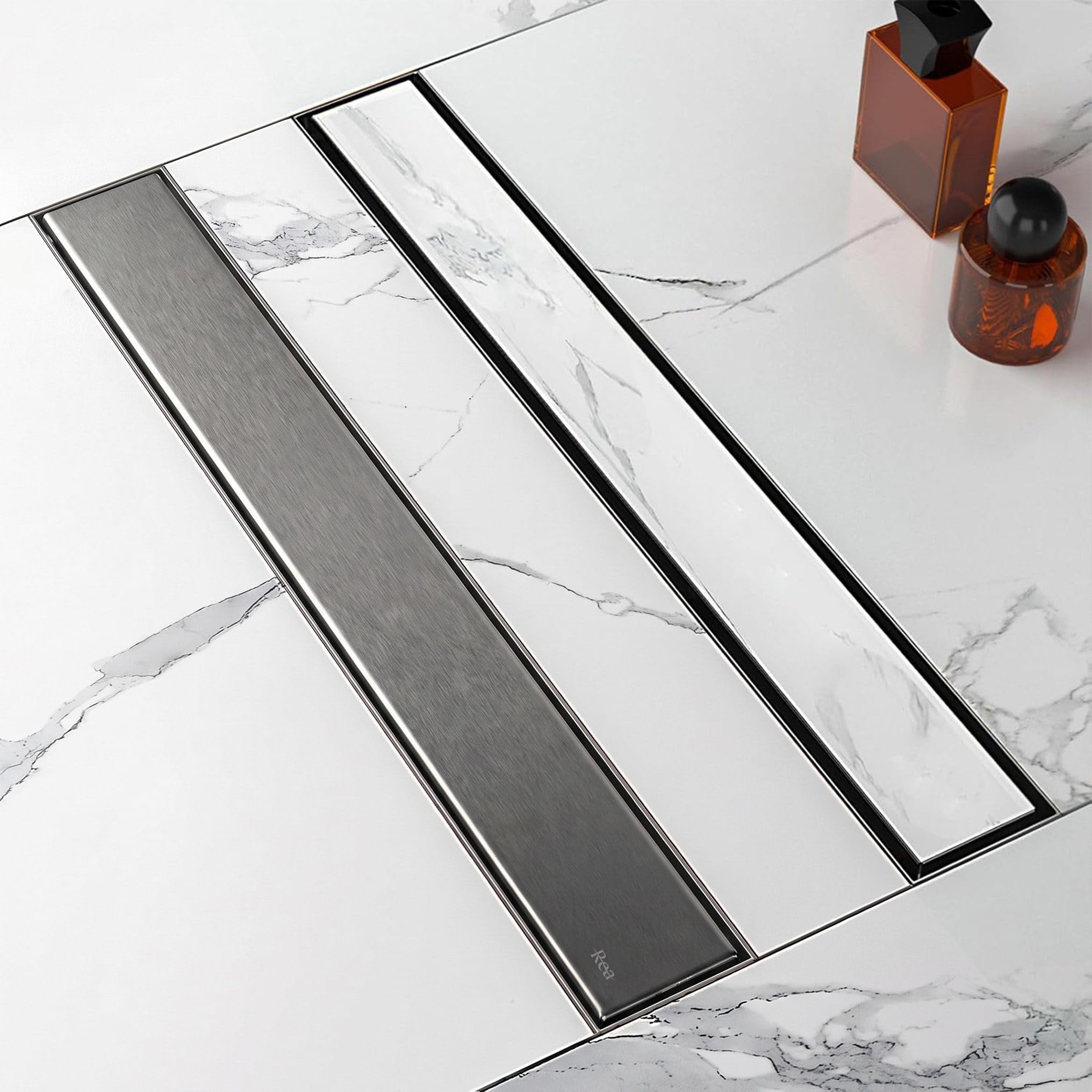 Rea - Odpływ Liniowy Neox Tytan 100-100x11x6,5 cm