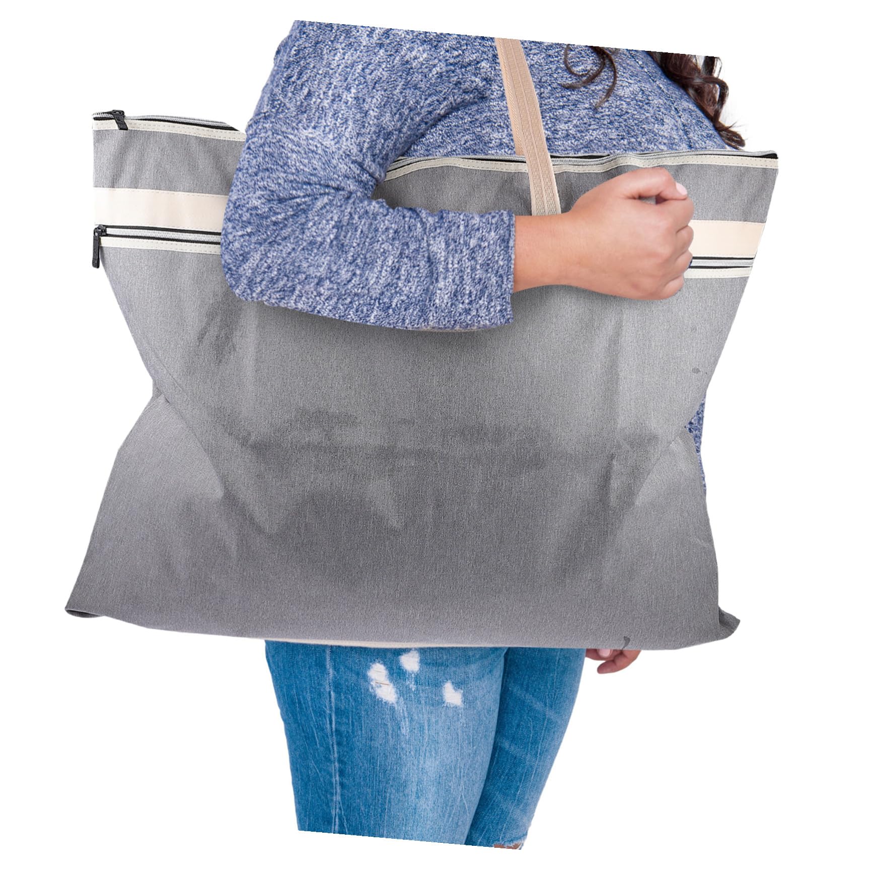 Borsa Portadocumenti A2 Zip, Grande Capacità, 2 Pezzi | Tessuto Oxford, Resistente Agli Strappi, Formato Portatile per Archiviazione e Trasporto