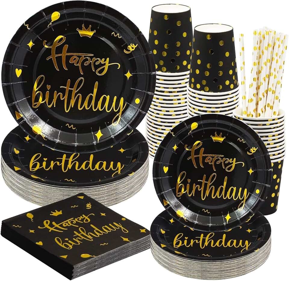 90th birthday party plates and napkins