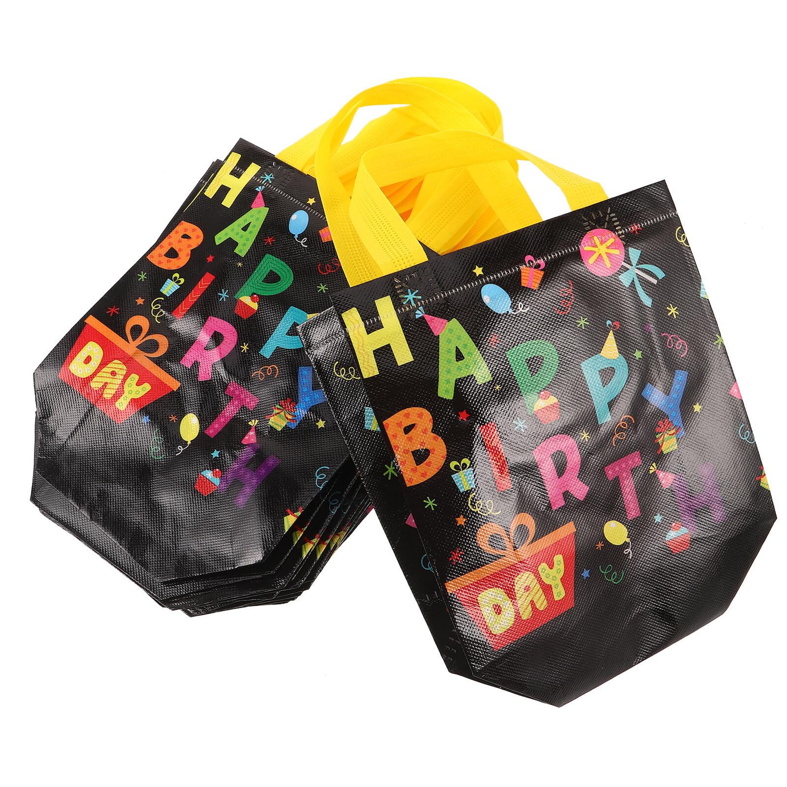 Homoyoyo Bolsas de Obsequio para Cumpleaños con Asas, 30 Piezas de Tela No Tejida Duradera, Tamaño 32x19x8 Cm, Bolsas Reutilizables para Dulces y Fiestas Infantiles