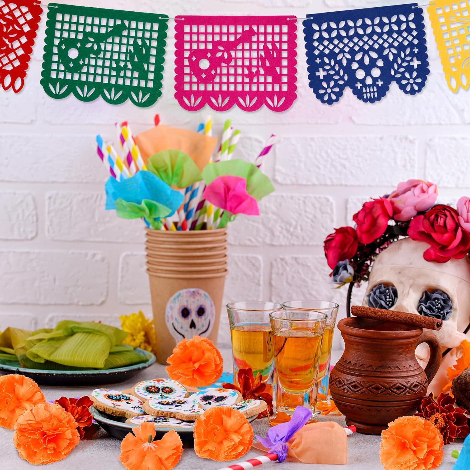 Decoracion Ventana Halloween Calavera Muerta Catrina Calco | Meses Sin Interés