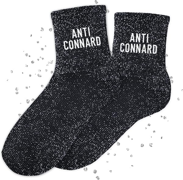 MASSA Chaussettes Paillettes - Taille Unique - Connasse, Bichette, Chaton, Bad Bitch, Patate, Casse Couilles, Blondinette, Brunette, Anti Connard, Tana - Chaussettes à Paillettes - 4