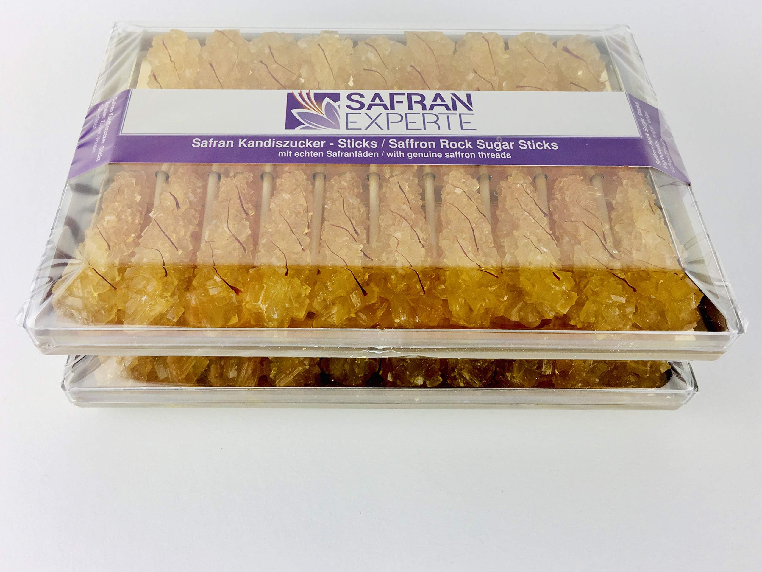 Saffron Rock Sugar Sticks 2 Boxes (each 19 sticks)