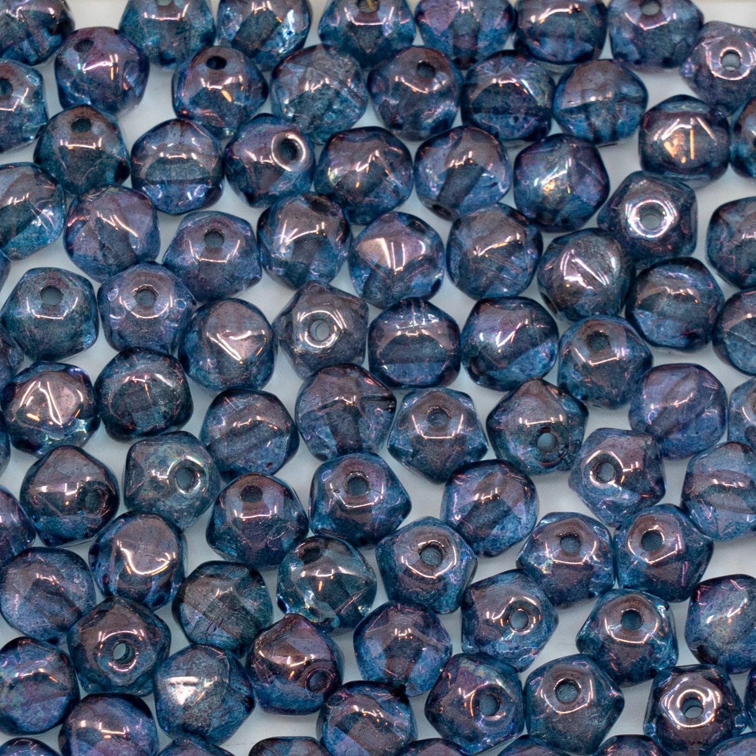 Outlet 50g Shaped Pressed Beads, 17 x 9 mm, Opaque Red Travertin (93200-86800), Glass, Czech Republic