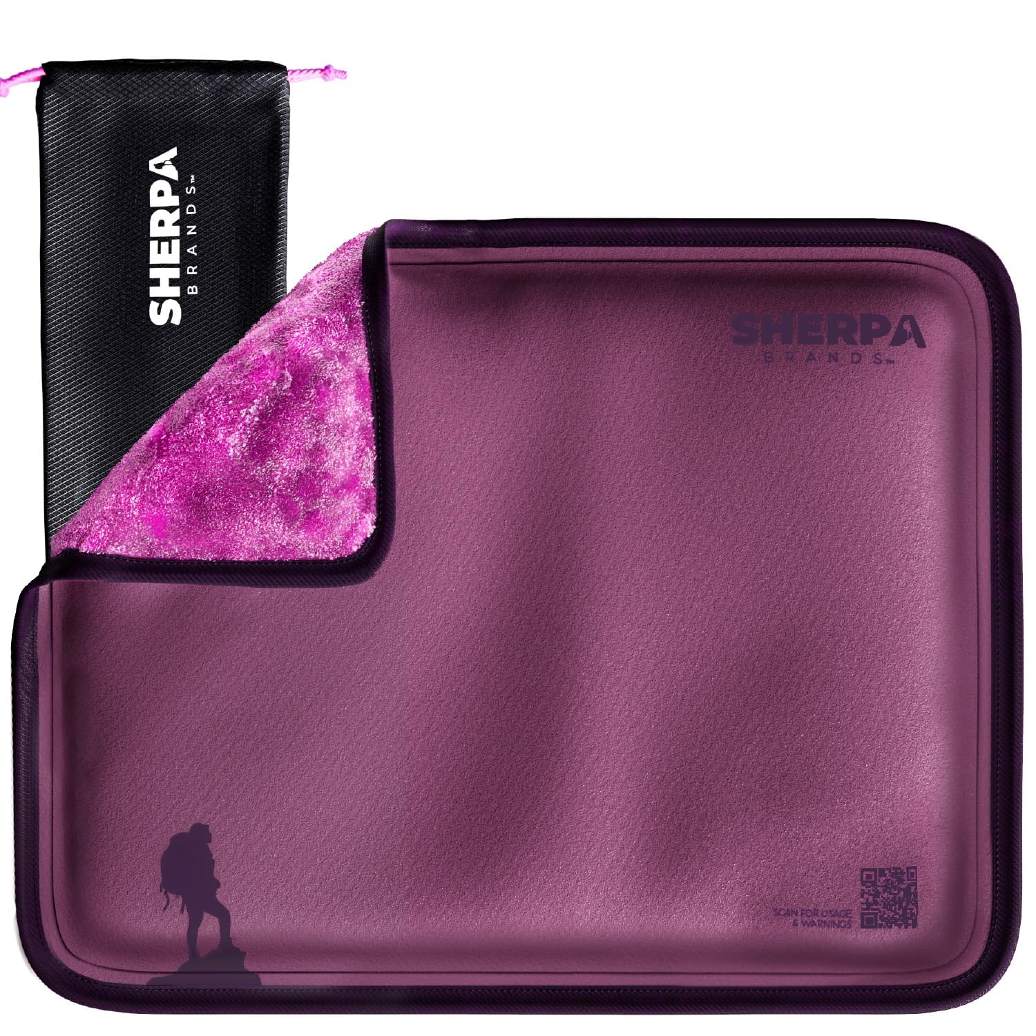 SHERPA THERAPY Large Ice Packs for Injuries Reusable - Soft Gel Hot and Cold Packs for Injuries, Hip, Shoulder, Back Pain Relief - 12" x 15" - Purple