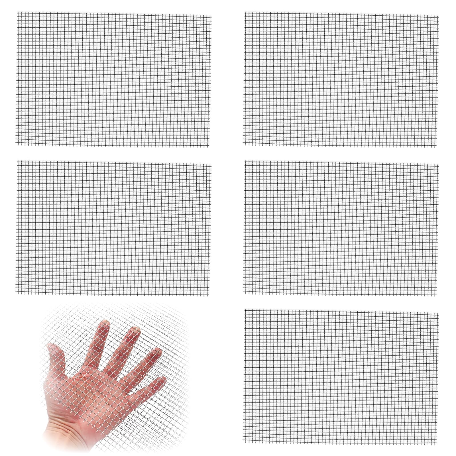 304 Stainless Steel Mesh, 5mm Plain Weave