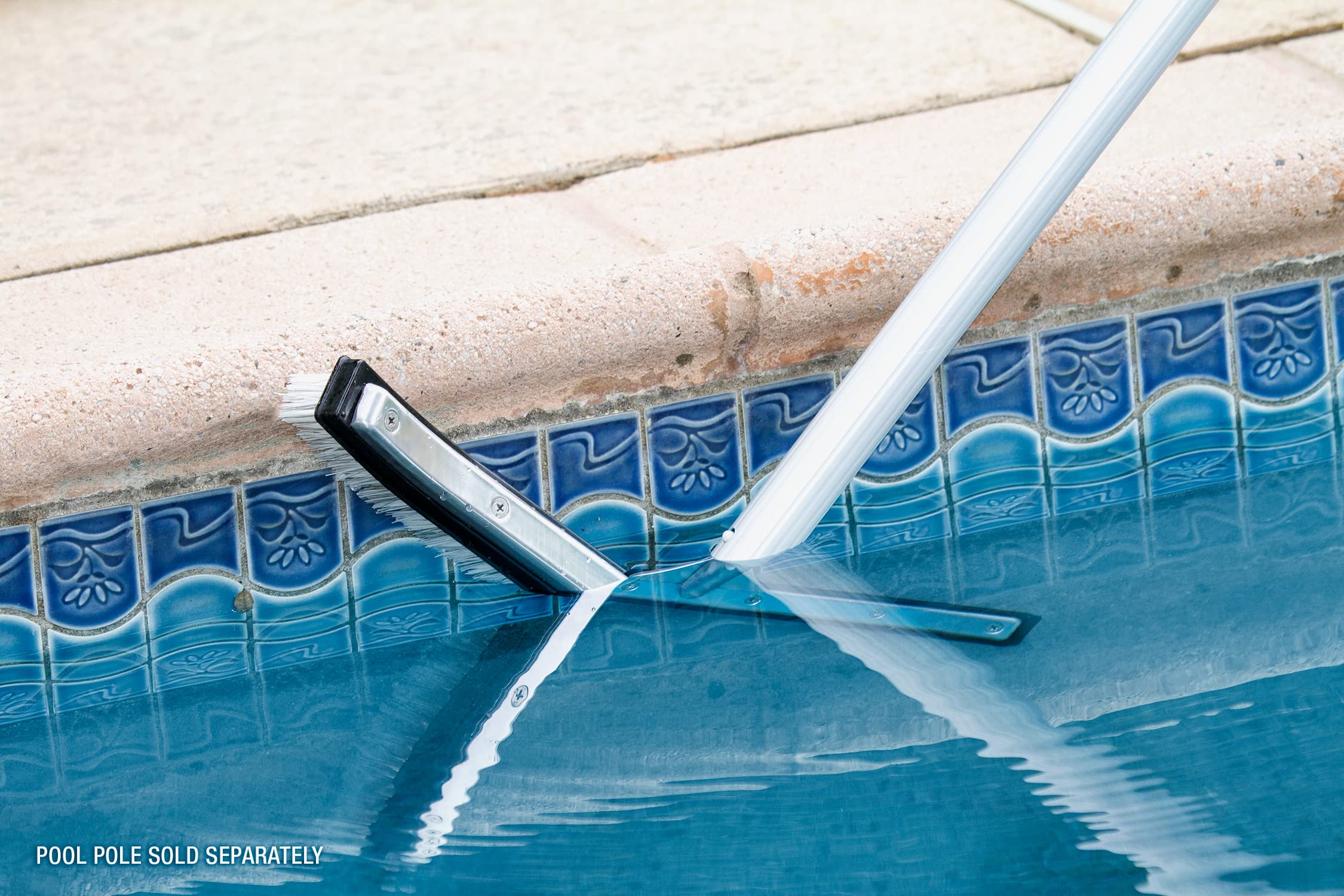 Poolmaster 20173 45,7 cm Aluminium-back Combo Brosse à poils – Premier Collection