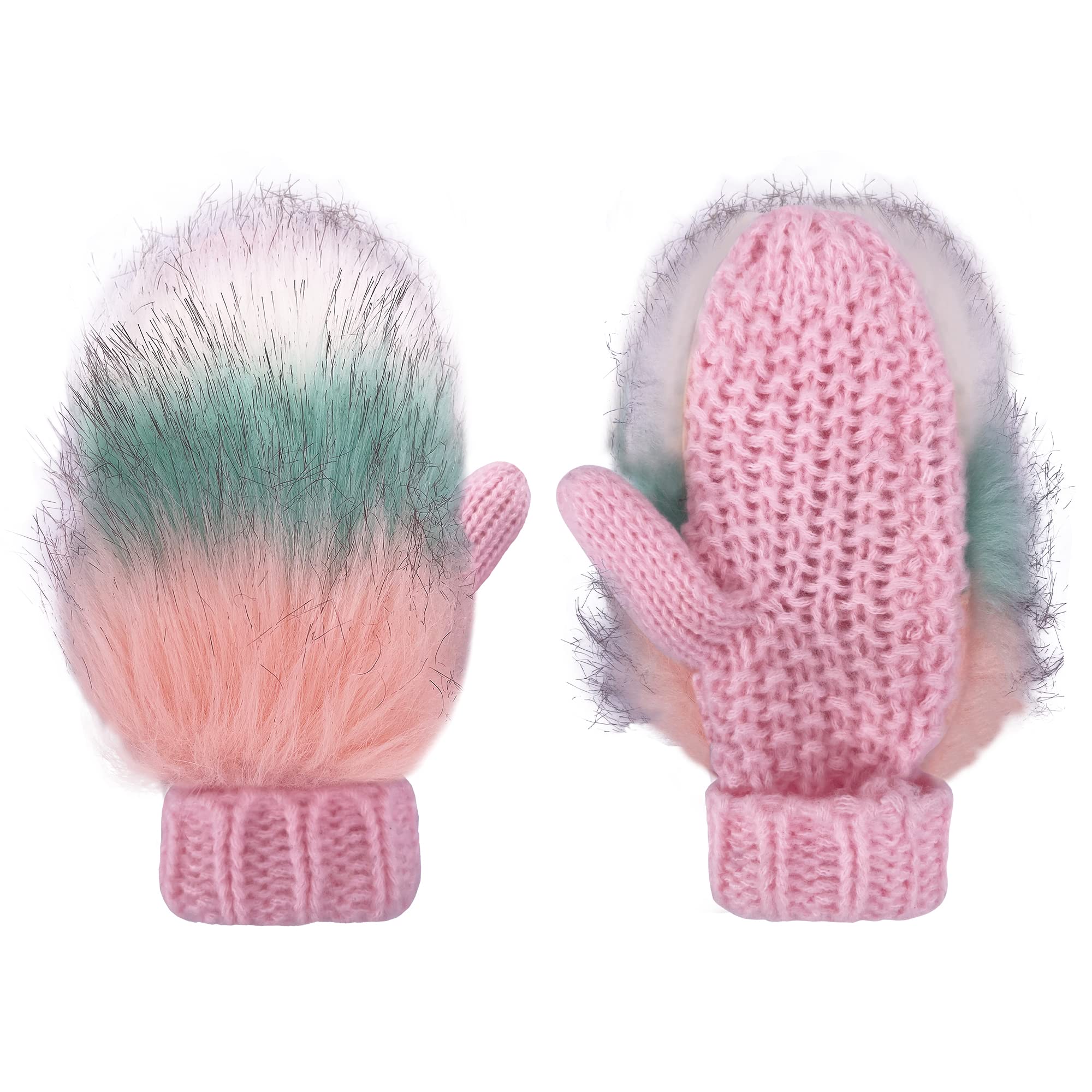Ragazze e Ragazzi Paraorecchie, Unisex Bambini Paraorecchie Lavorati a Maglia con Animale Modello