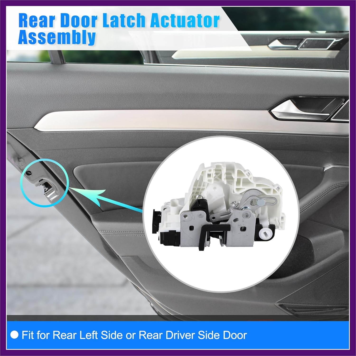 Rear Left Power Door Lock Actuator Assembly Motor for Dodge Durango for Jeep Grand Cherokee No.4589923AH/4589923AF Rear Door Lock Latch Actuator Assembly Premium Fit Design