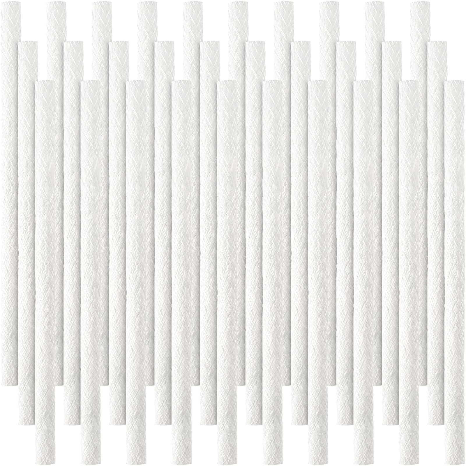 Lawei 30PCS Fiberglass Replacement Wicks, 9.85 Inch Long Life Torch Replacement Wick, Long Lasting Replacement Wicks for Outdoor Tiki Torches Patio Lighting Garden Lights Oil Lamps