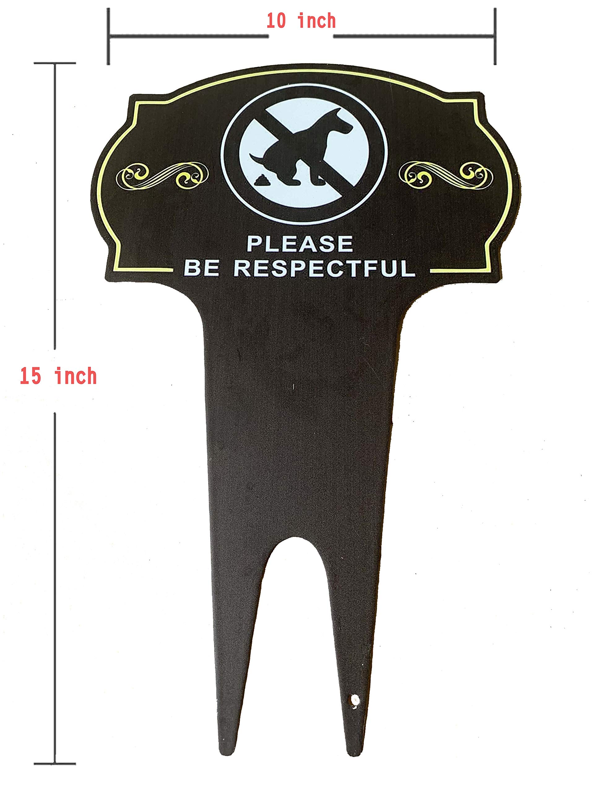 Lot de 2 panneaux en métal « No Peeing Dog » pour cour – Panneau « No Dog Pee Sign Please Be Respectful » – Panneau « Stop Dogs from Pooping or Lot de 2 panneaux en métal « No Peeing Dog » pour cour – Panneau « No Dog Pee Sign Please Be Respectful » – Panneau « Stop Dogs from Pooping or