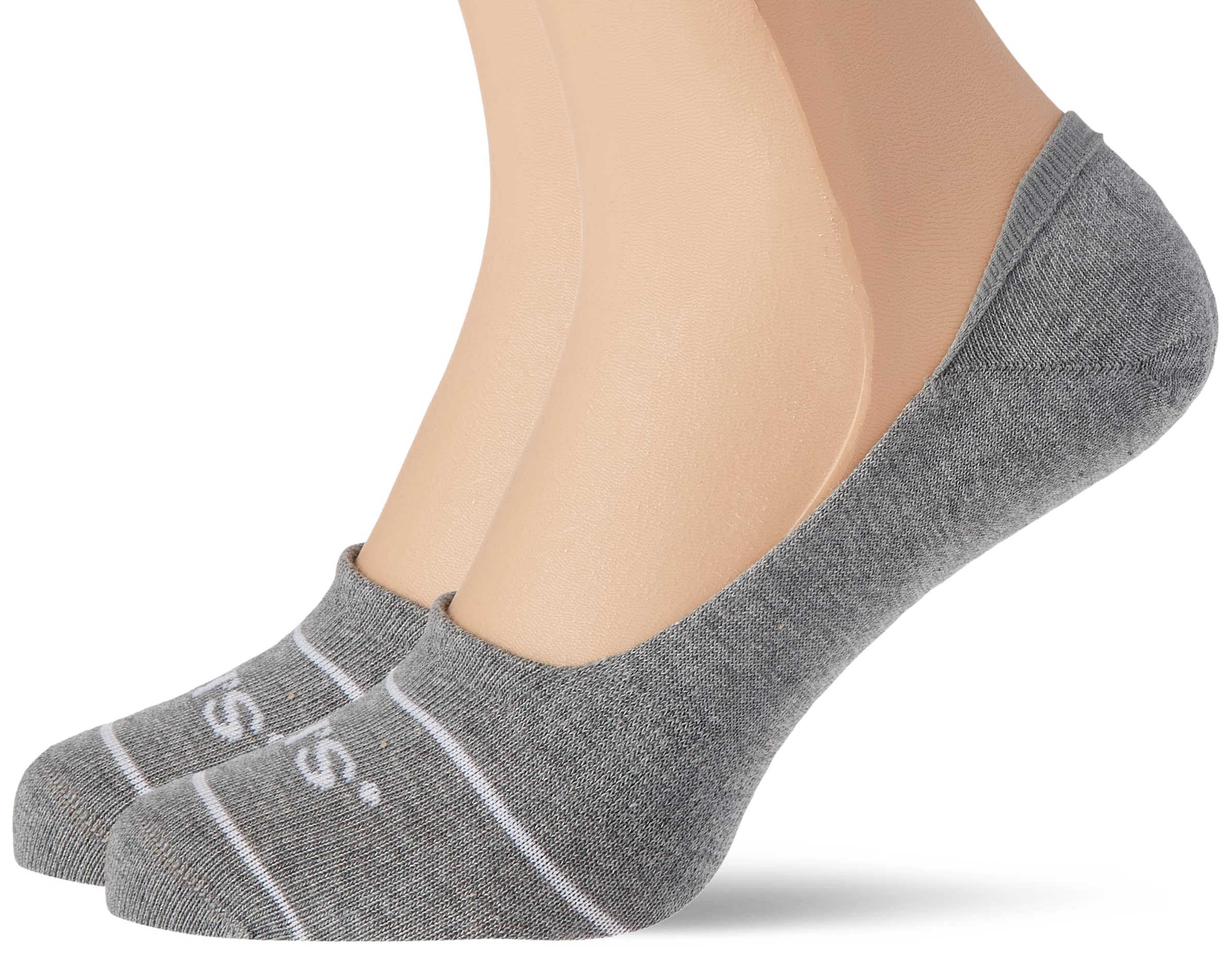 Levi's FOOTIE, Grey Melange, 39/42 (pack of 2)