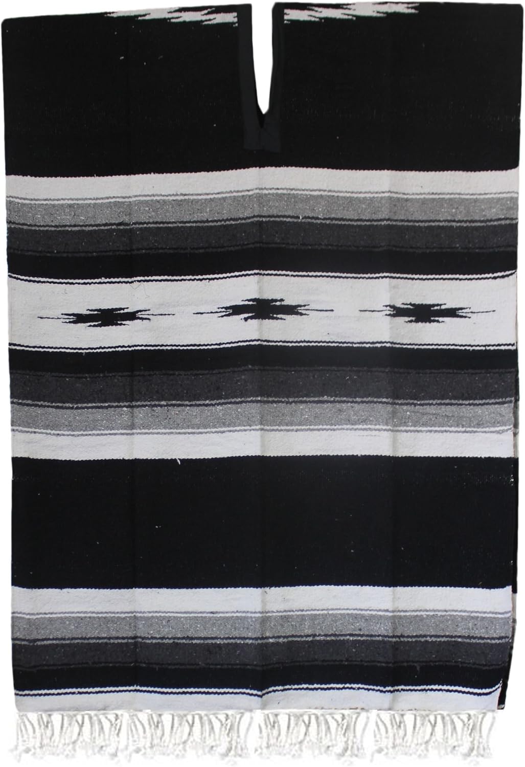 Del Mex Mexican Diamond Woven Eastwood Poncho - Image 2