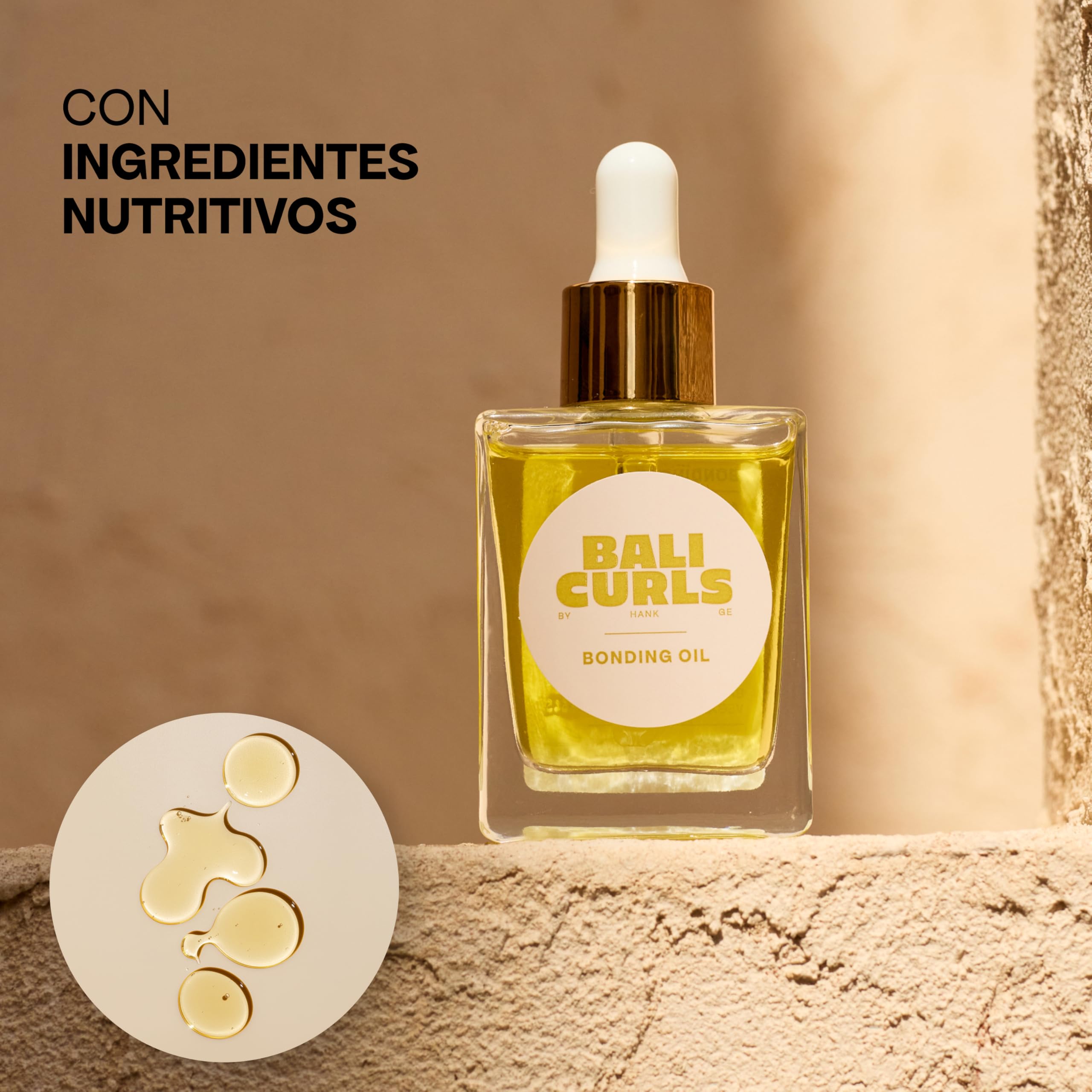 BALI CURLS Bonding Oil 30 ml - Aceite hidratante ligero sin siliconas para cabello rizado