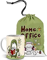 Caneca Para Amantes De Livros, Café E Gatos! Saquinho Para Caneca