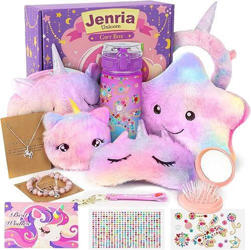 Jenria Regalos de unicornio para niñas, regalos de cumpleaños de Navidad para niñas de 3 4 5 6 7 8 9 10 años, regalos de calcetín para niños, ideas