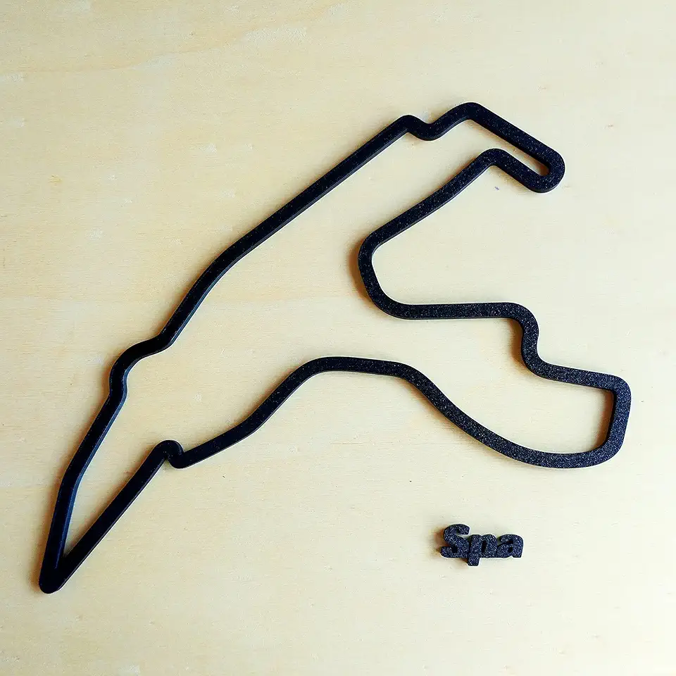 Quadro 3D Pista Spa/Decoração, F1, Fórmula 1 - Toque 3D