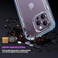 Vista 3 de Diaclara - Funda diseñada para iPhone 14 Pro Max de 6.7 pulgadas, resistente, cuerpo completo, con protector de pantalla sensible al tacto