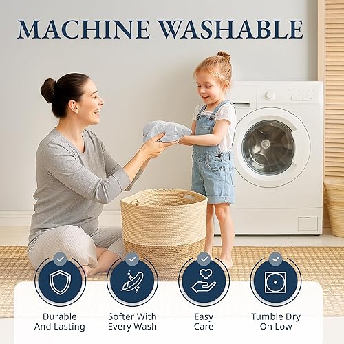 Miniatura 6 de Lane Linen Sábana bajera ajustable 100% algodón egipcio tamaño King (79 x 81 + 16 pulgadas), elegante tejido satinado, ultrasuave, transpirable,