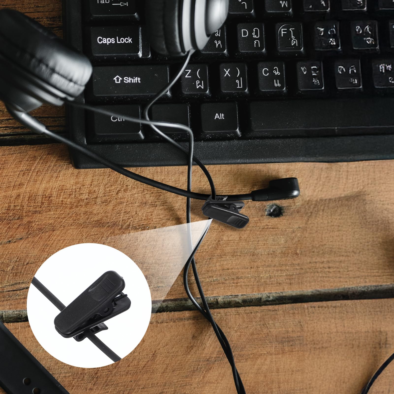 clip Microfoni, auricolari, cavo e accessori 30 pezzi - Pratica clip da bavero e piccola clips per camicia