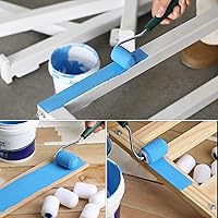 Vista 7 de Bates Choice Cubiertas para rodillos de pintura de espuma, 2 pulgadas, paquete de 12, mini cubiertas de rodillos de pintura de alta densidad